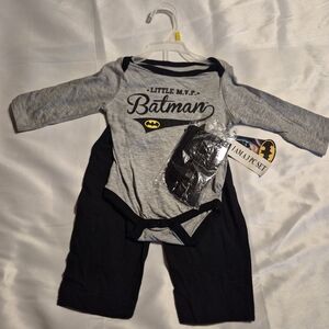 Batman Little MVP Baby Outfit New 6/9 Month